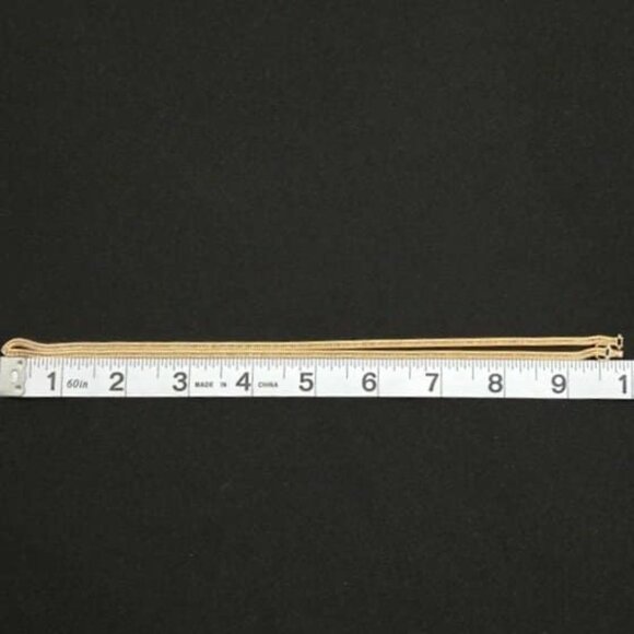 triple lock necklace / gold chain (no pendant) - P2 - Picture 9 of 14